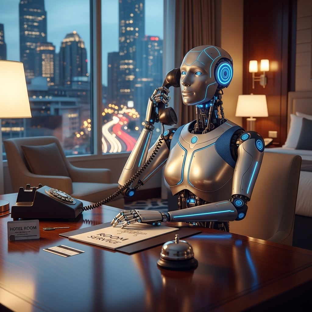 AI-receptionist die oproepen aanneemt